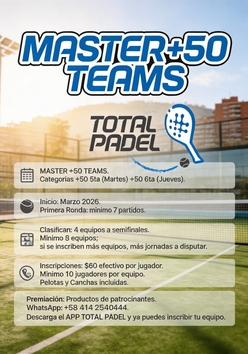 Cartel del torneo